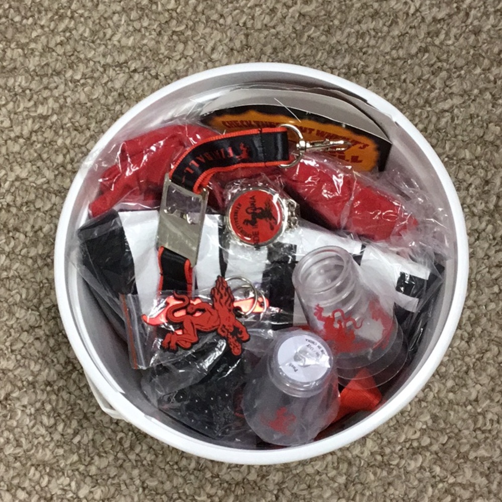 New never use FireBall Bucket full with stuff